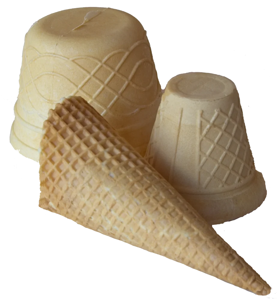 unsere essbaren Waffelhörnchen & Waffelbecher - der Umwelt zuliebe!